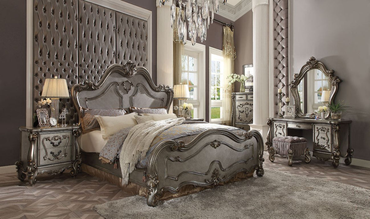 ACME Versailles Bed – front view – Lusso Furniture Miami
