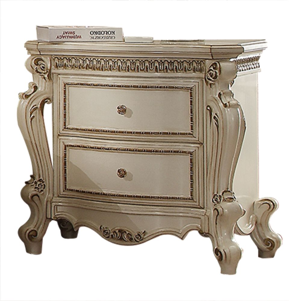 ACME Picardy Nightstand – front view – Lusso Furniture Miami
