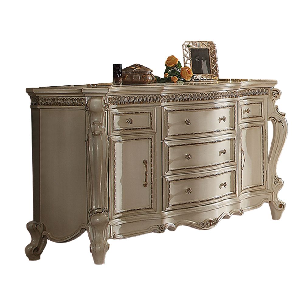 ACME Picardy Dresser – side view – Lusso Furniture Miami