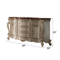 ACME Picardy Dresser – top view – Lusso Furniture Miami
