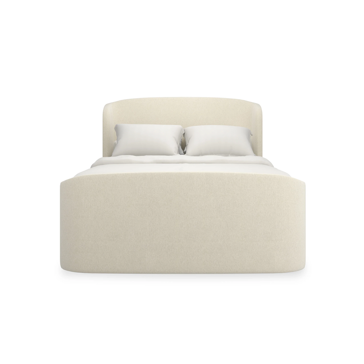 Caracole Soft Embrace Bed – front view – Lusso Furniture Miami
