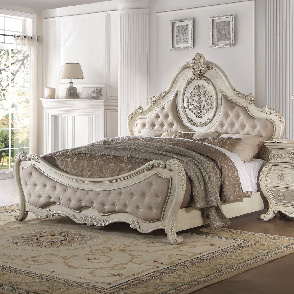 ACME Ragenardus Bed – close-up – Lusso Furniture Miami