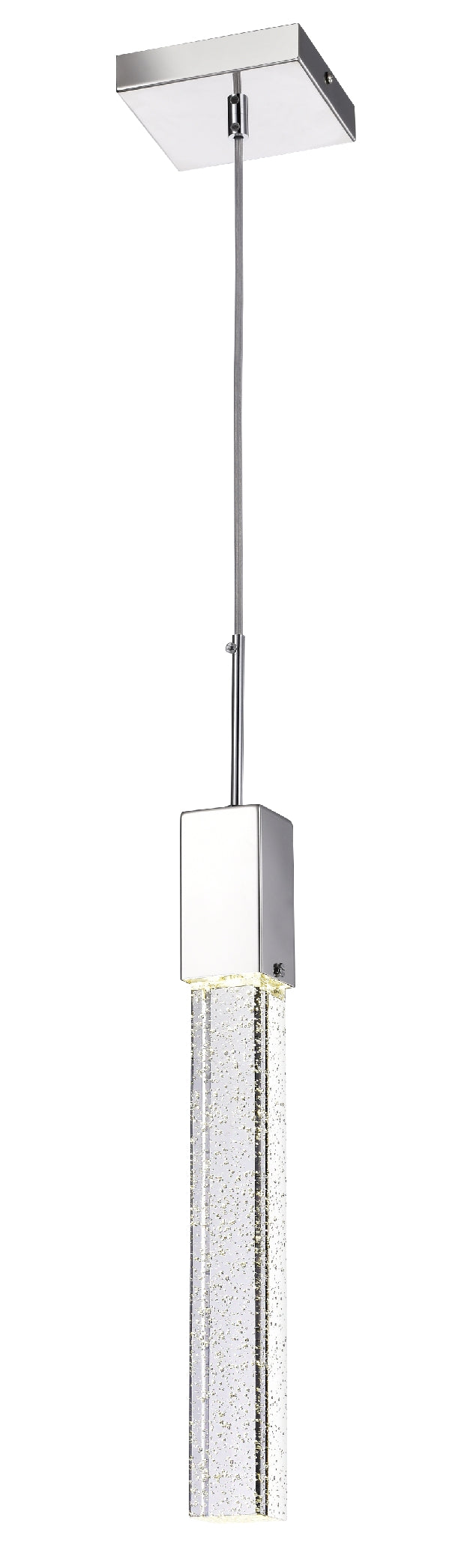 Rectangular Crystal Pendant // XL 1 light-zoom-