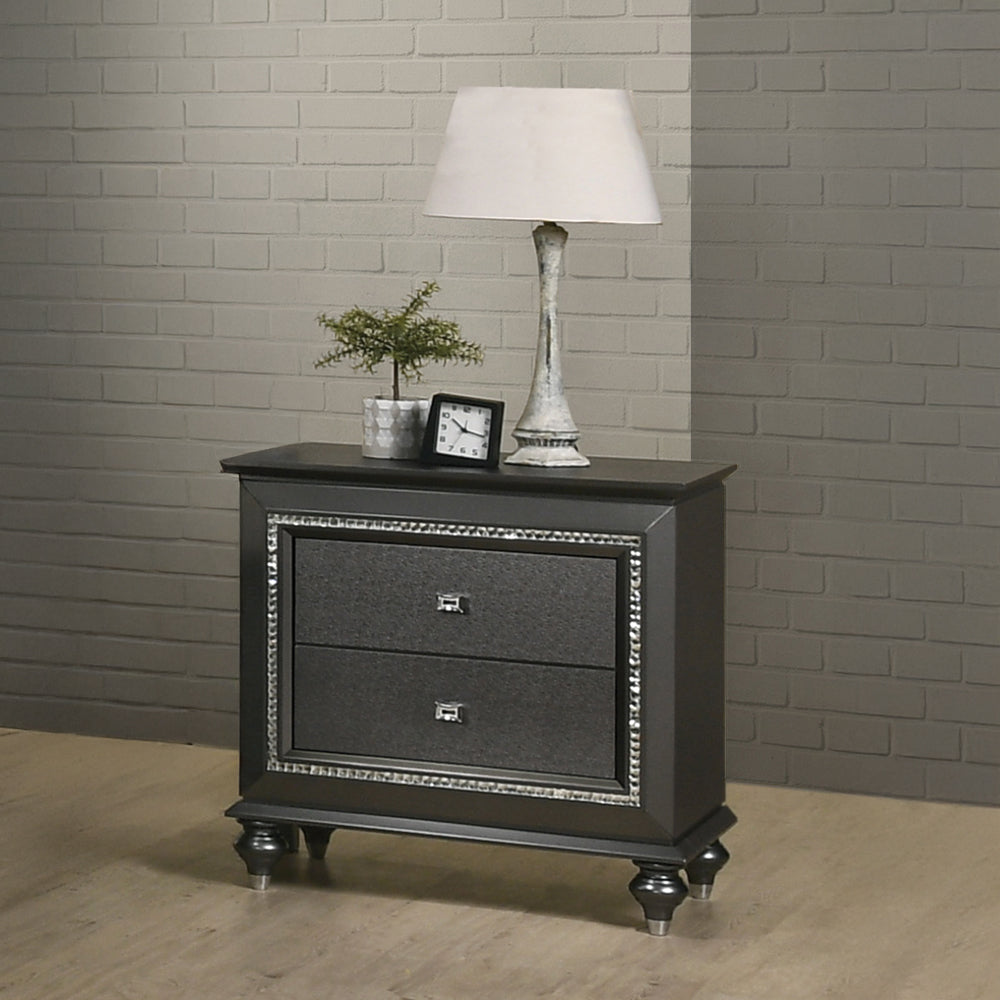ACME Kaitlyn Nightstand – front view – Lusso Furniture Miami