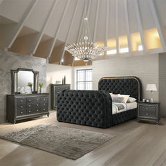 ACME Kaitlyn Nightstand – room setting – Lusso Furniture Miami