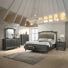 ACME Kaitlyn Nightstand – back view – Lusso Furniture Miami