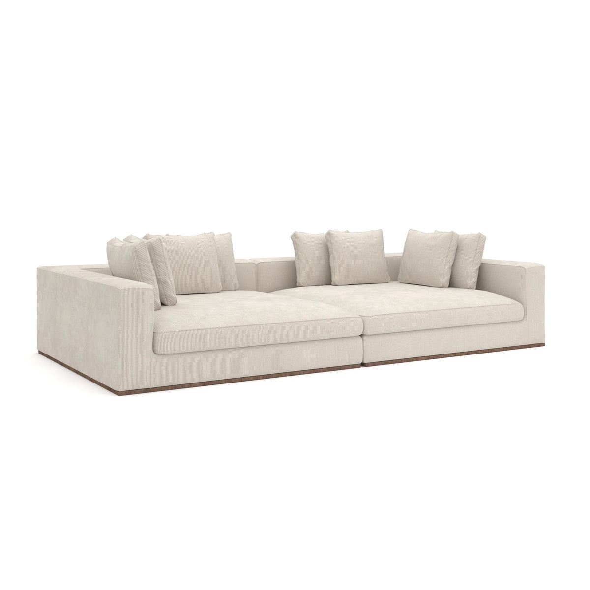 Caracole Bello Sectional – angle view – Lusso Furniture Miami