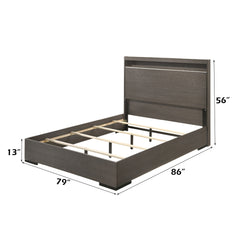 ACME Escher LED Panel Bed – angle view – Lusso Furniture Miami