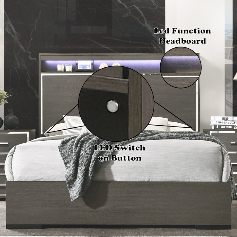 ACME Escher LED Panel Bed-zoom-