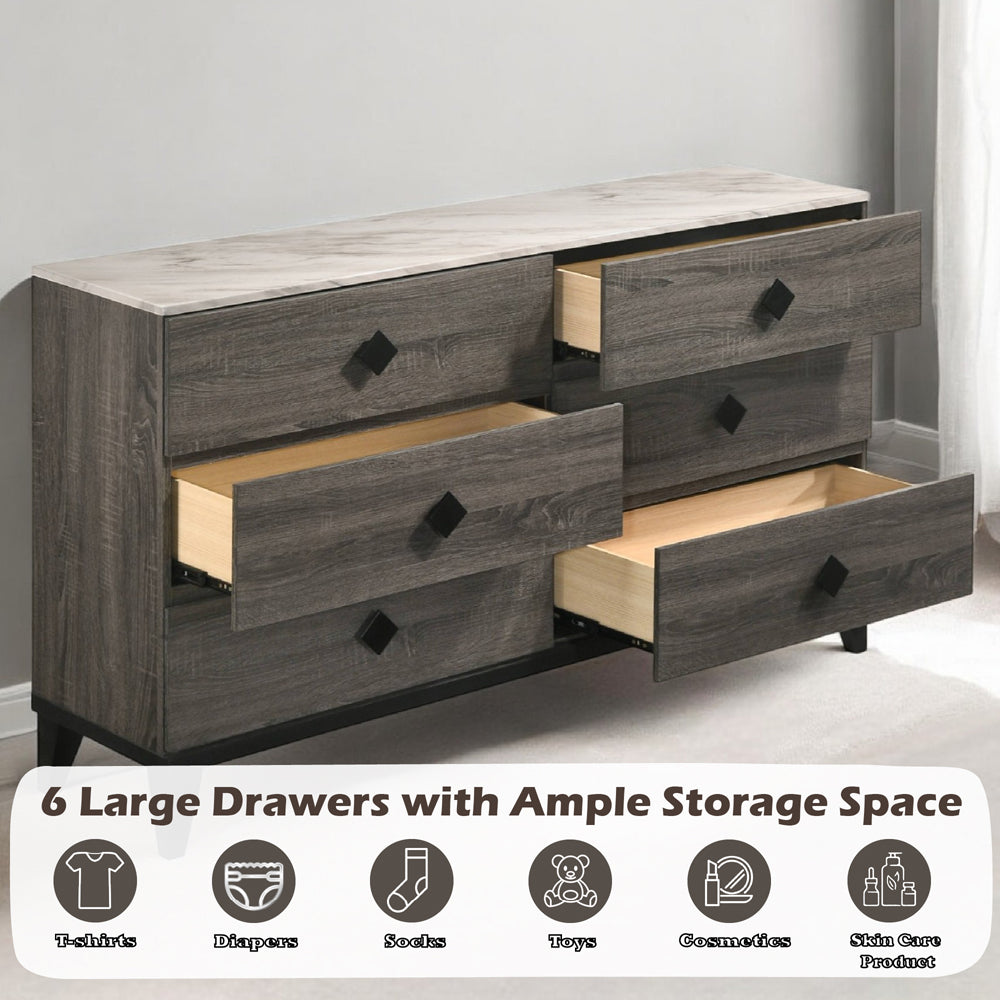 ACME Avantika Dresser – top view – Lusso Furniture Miami