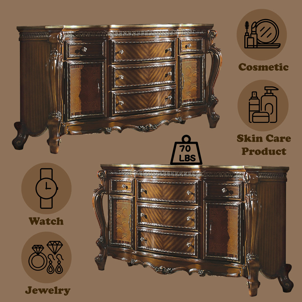 ACME Picardy Dresser – view 12 – Lusso Furniture Miami