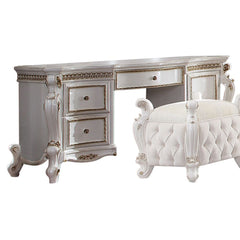 ACME Picardy Vanity Desk – front view – Lusso Furniture Miami
