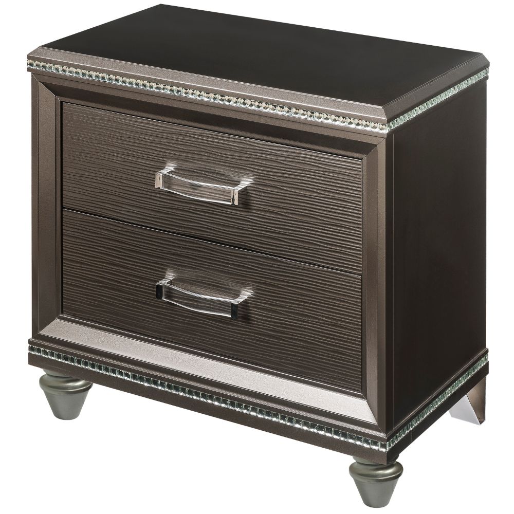 ACME Sadie Nightstand – front view – Lusso Furniture Miami
