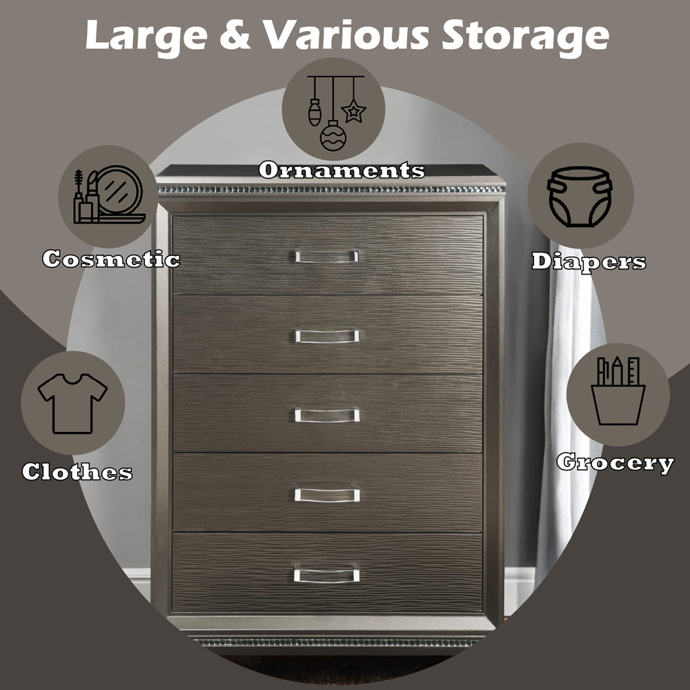 ACME Sadie Chest – side view – Lusso Furniture Miami