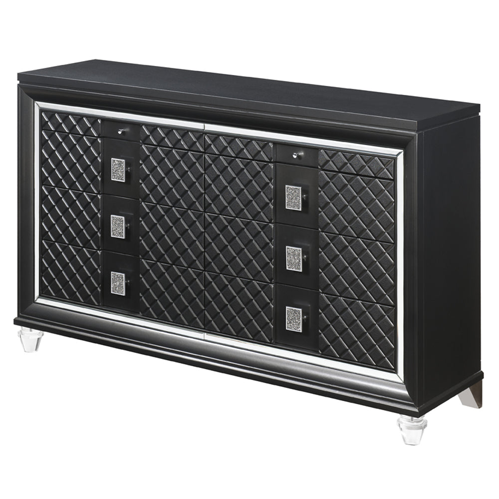 ACME Sawyer Dresser – angle view – Lusso Furniture Miami