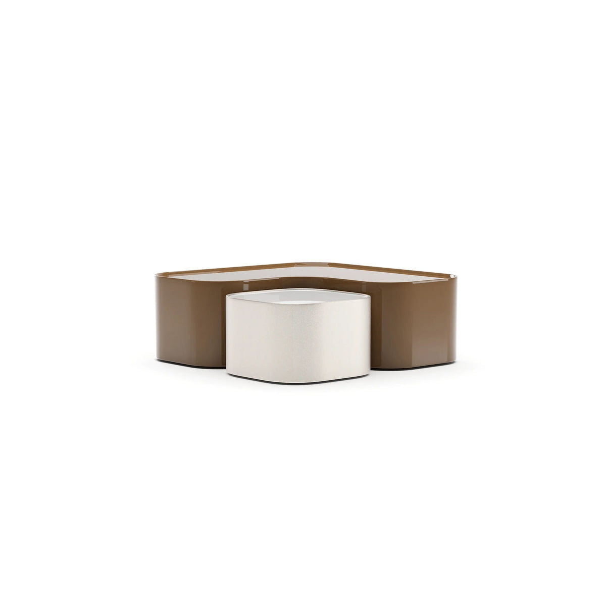 Caracole Bloc Bunching Cocktail Table – angle view – Lusso Furniture Miami