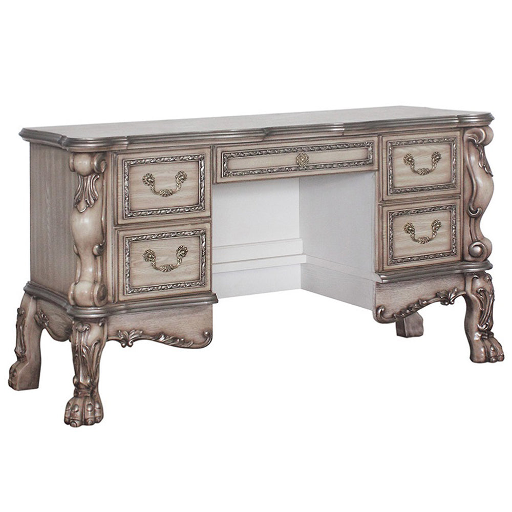 ACME Dresden Vanity Desk – angle view – Lusso Furniture Miami