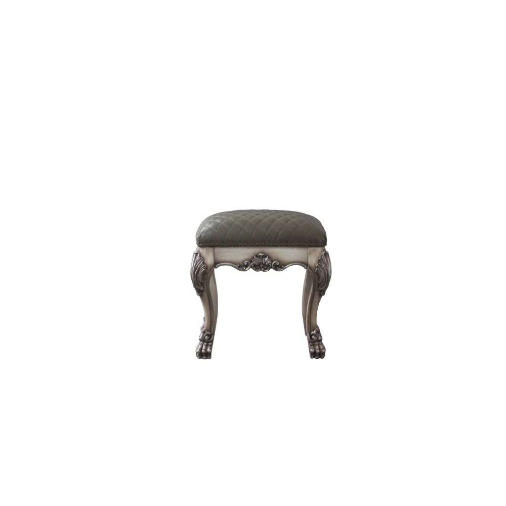 ACME Dresden Vanity Stool – angle view – Lusso Furniture Miami