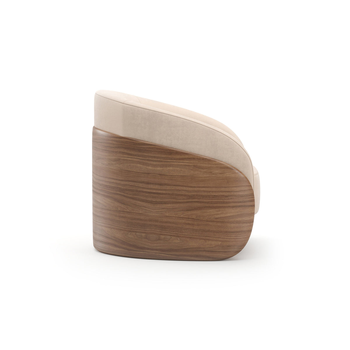 Caracole Fleur Wood Back Lounge Chair – room setting – Lusso Furniture Miami