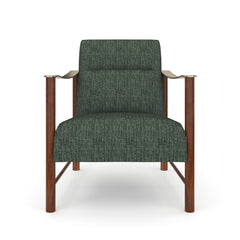 Caracole Slant Accent Chair – front view – Lusso Furniture Miami