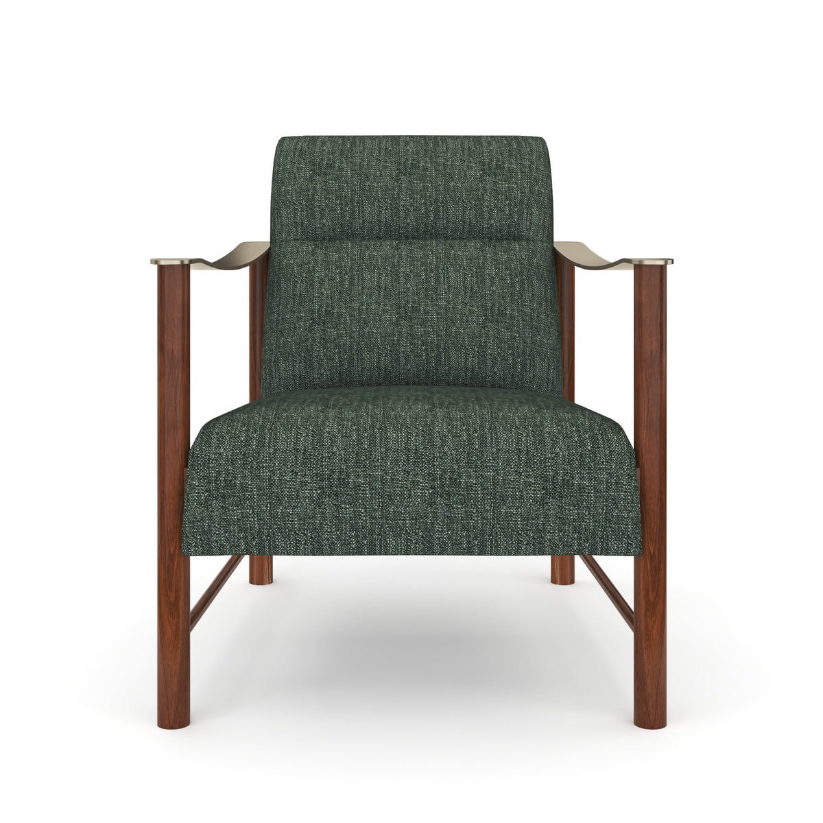 Caracole Slant Accent Chair – front view – Lusso Furniture Miami