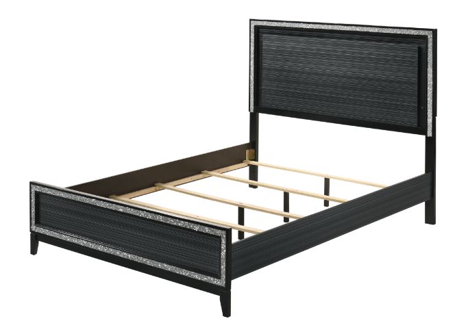 ACME Haiden LED Bed – front view – Lusso Furniture Miami