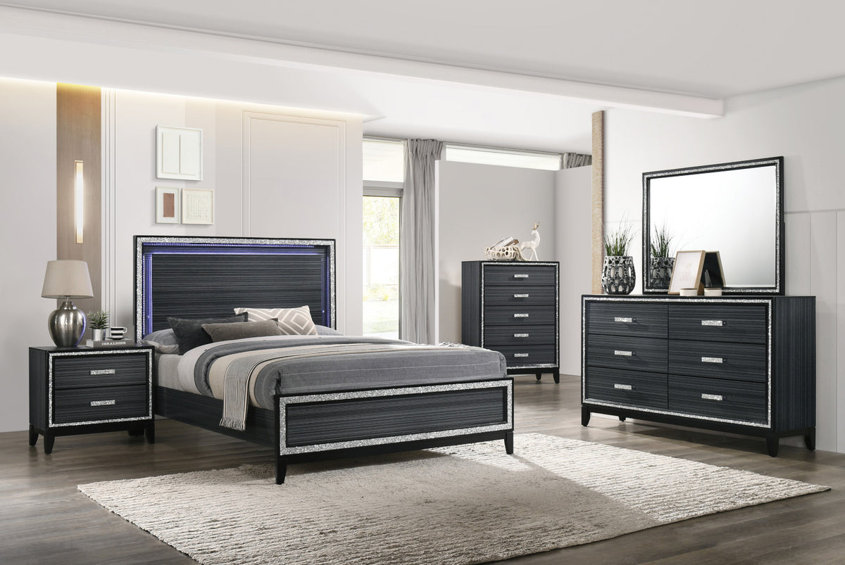 ACME Haiden Mirror – side view – Lusso Furniture Miami