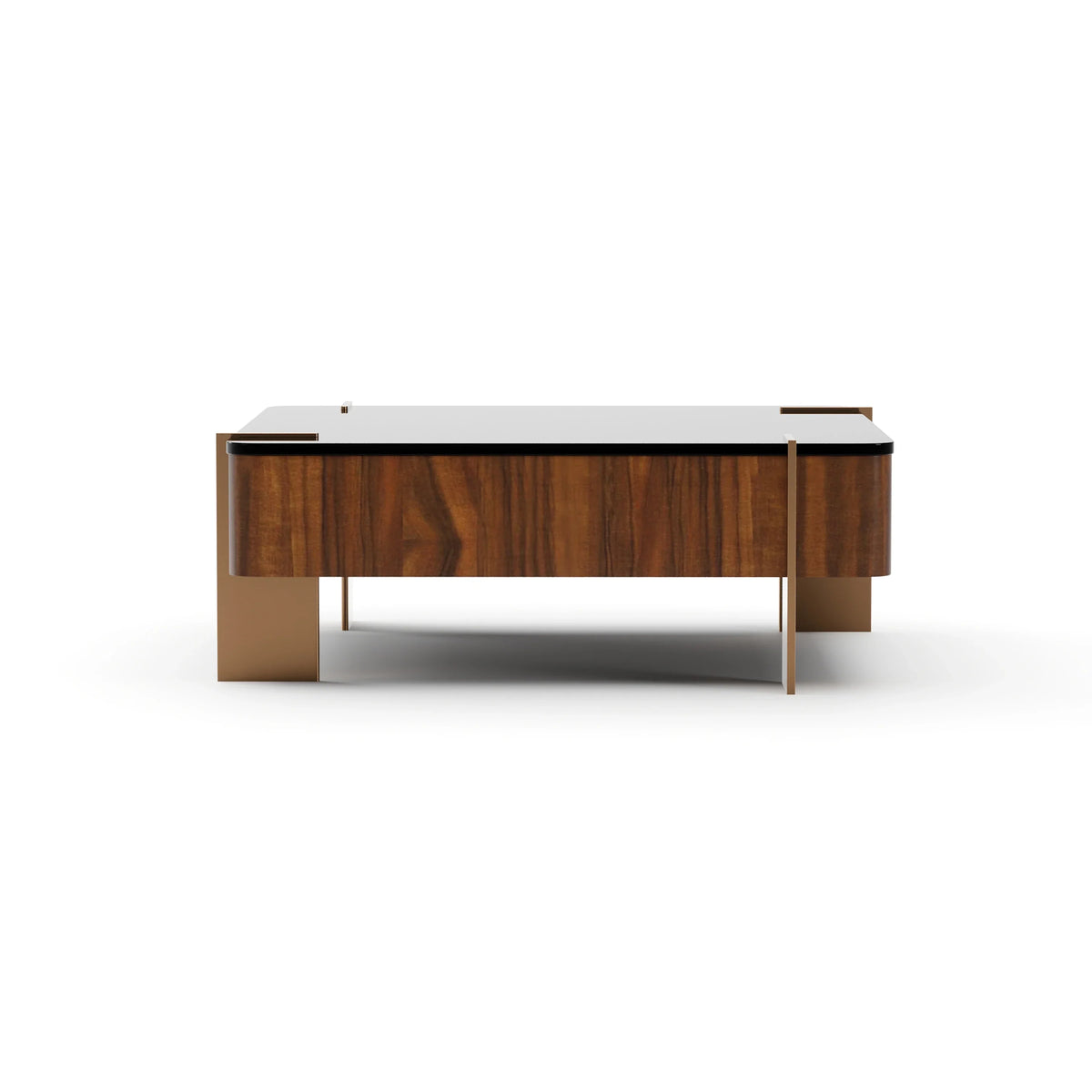Caracole Altura Square Cocktail Table – front view – Lusso Furniture Miami
