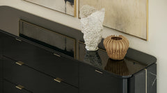 Caracole Overlap Sideboard – finish detail – Lusso Furniture Miami