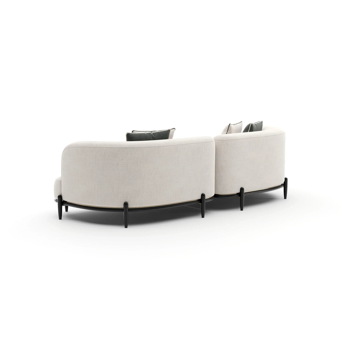 Caracole Madera Sectional – view 34 – Lusso Furniture Miami