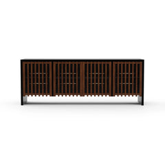 Caracole Pinstripe Sideboard – front view – Lusso Furniture Miami