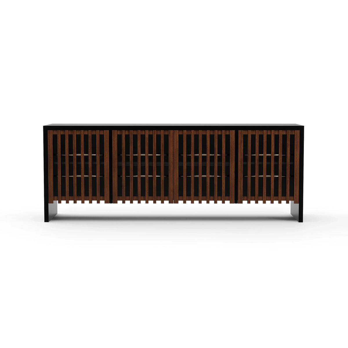 Caracole Pinstripe Sideboard – front view – Lusso Furniture Miami
