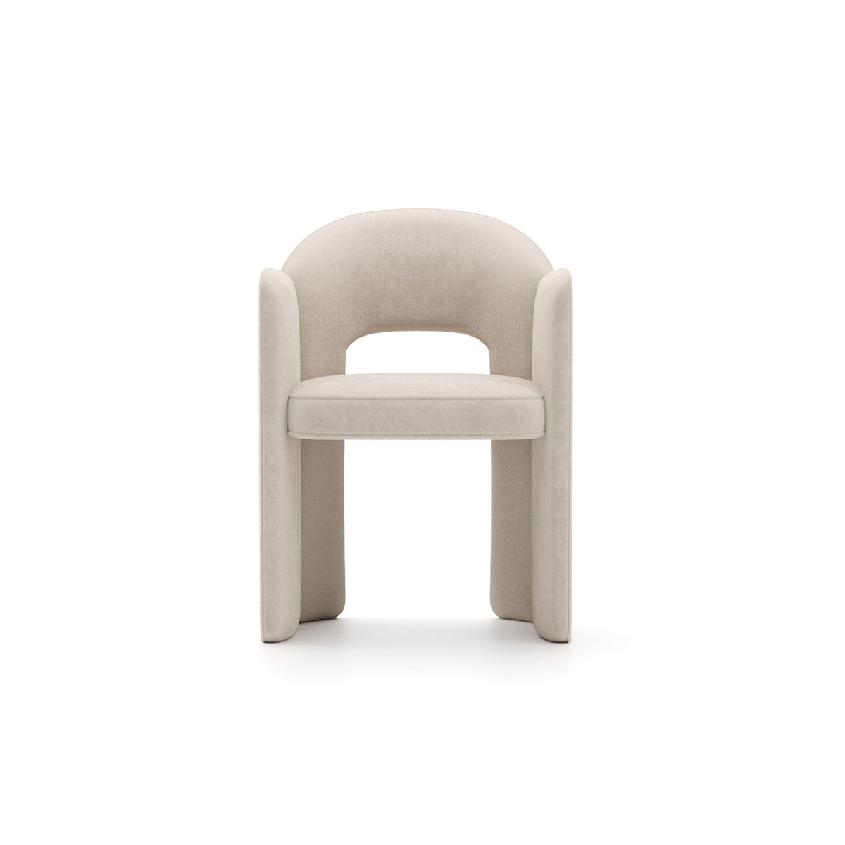 Caracole Overlap Arm Chair – front view – Lusso Furniture Miami