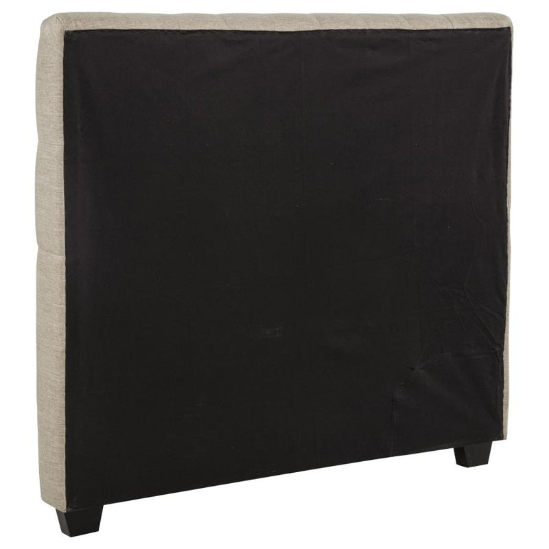Chloe Upholstered Full Panel Headboard Oatmeal-zoom-