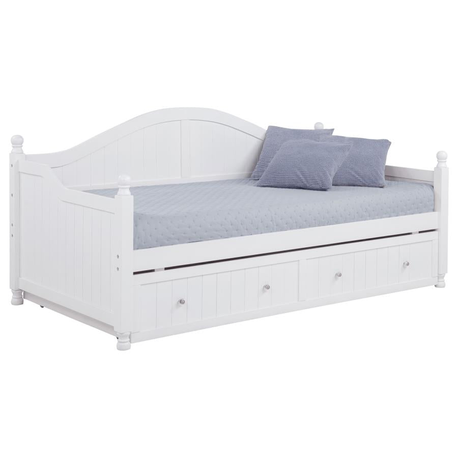 Julie Ann Wood Twin Daybed with Trundle White-zoom-5
