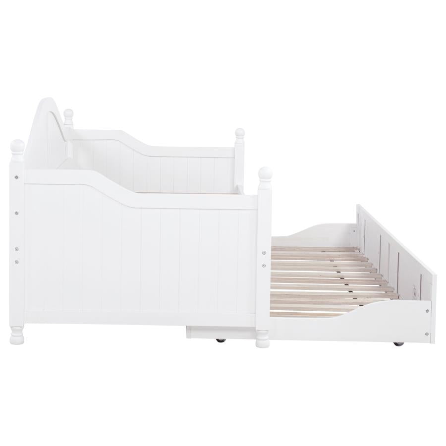 Julie Ann Wood Twin Daybed with Trundle White-zoom-8