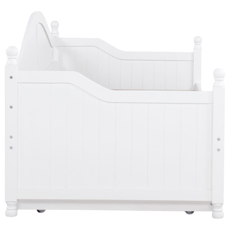 Julie Ann Wood Twin Daybed with Trundle White-zoom-9