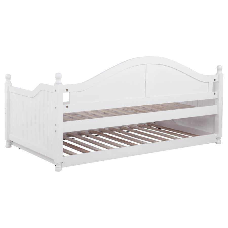 Julie Ann Wood Twin Daybed with Trundle White-zoom-11
