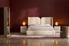 Caracole Oblique Bed – angle view – Lusso Furniture Miami