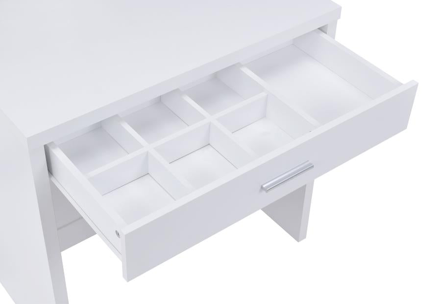 Harvey Vanity Set with Lift-Top Stool White-zoom-10
