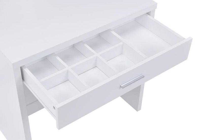 Harvey Vanity Set with Lift-Top Stool White-zoom-