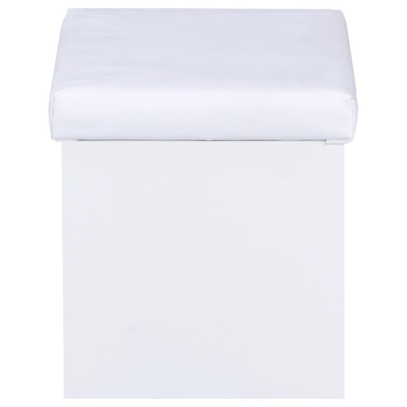 Harvey Vanity Set with Lift-Top Stool White-zoom-
