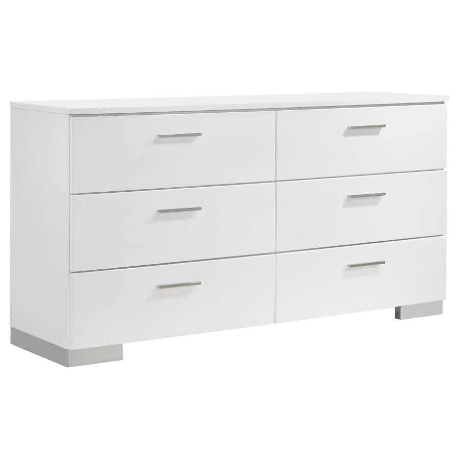 Jeremaine 5-piece Eastern King Bedroom Set White-zoom-7