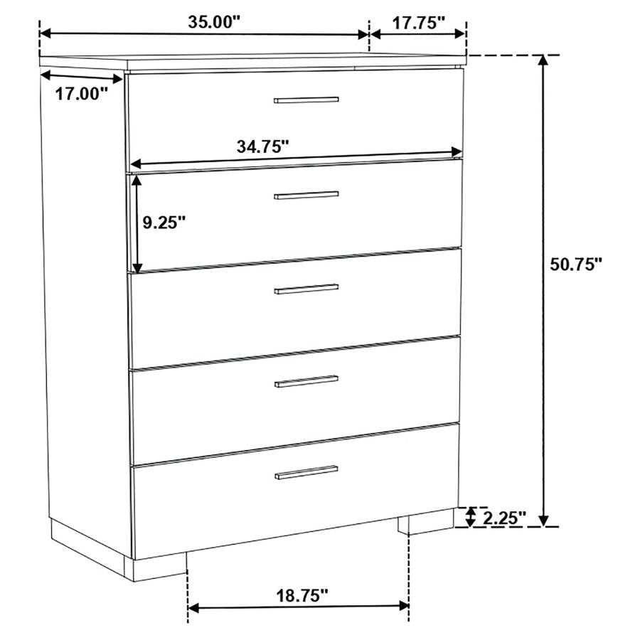 Jeremaine 5-piece Queen Bedroom Set White-19