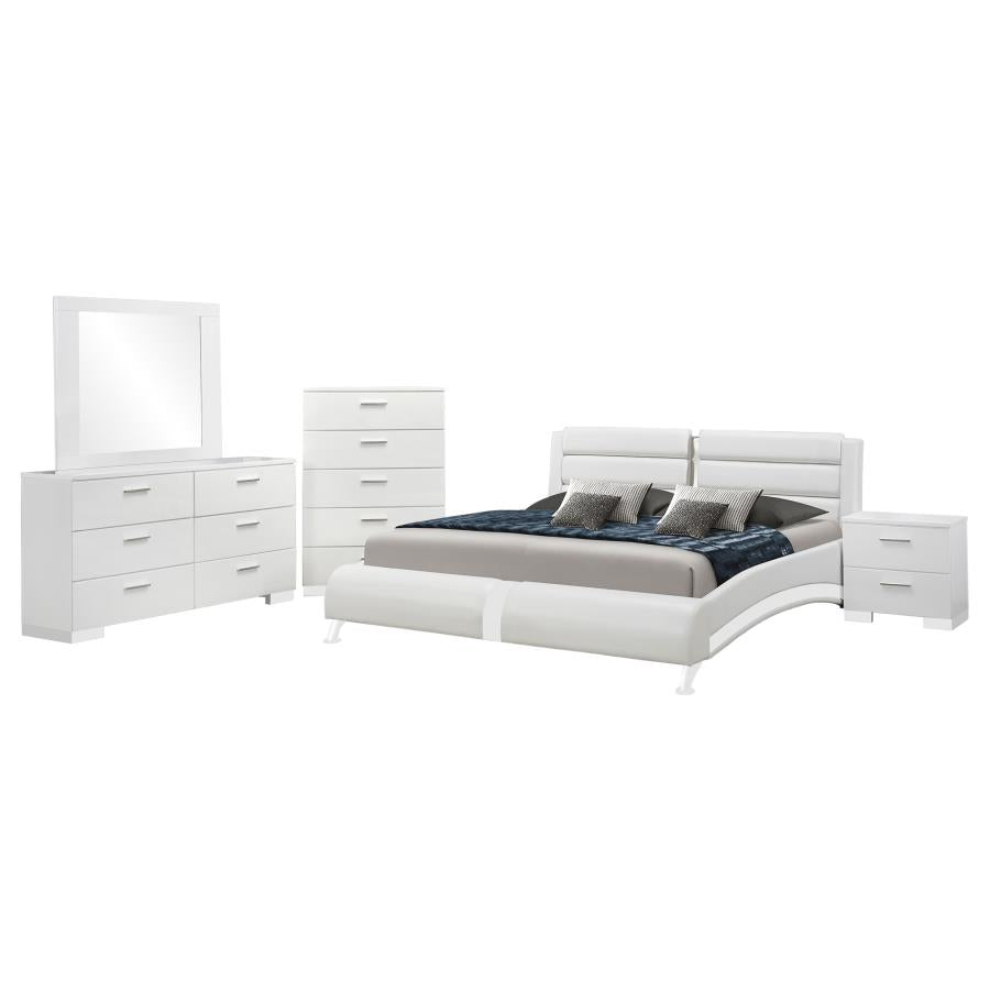 Jeremaine 5-piece Queen Bedroom Set White-2
