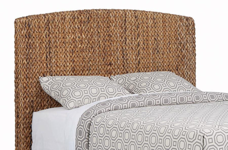 Laughton Woven Banana Leaf California King Headboard Amber-zoom-