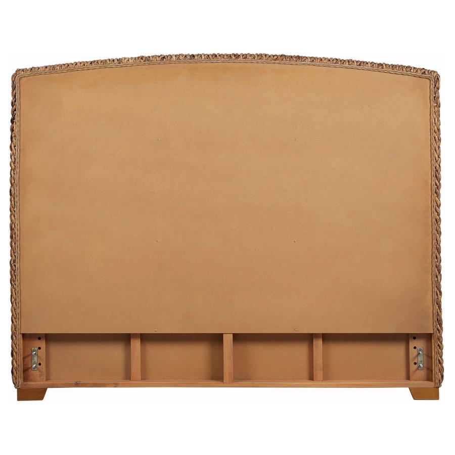 Laughton Woven Banana Leaf California King Headboard Amber-3
