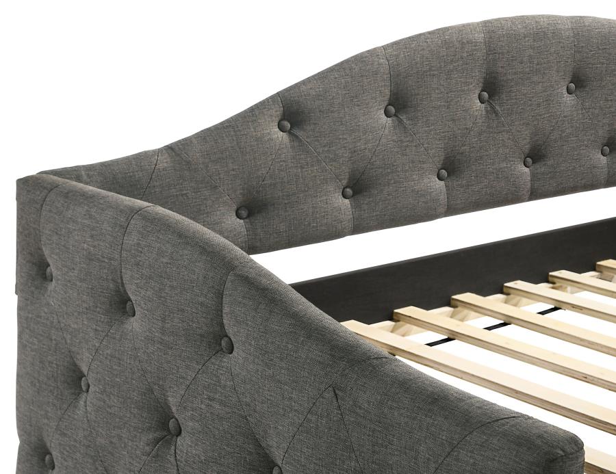 Sadie Upholstered Twin Daybed with Trundle Grey-zoom-7