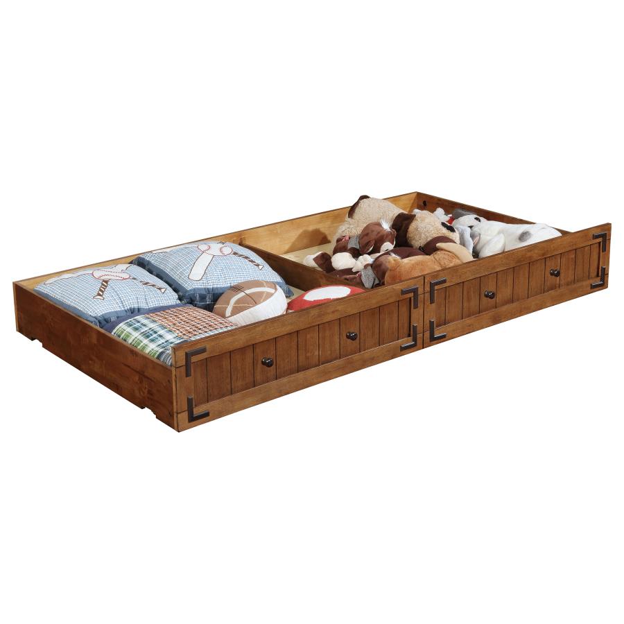 Oakdale Wood Twin Daybed with Trundle Rustic Honey-zoom-4