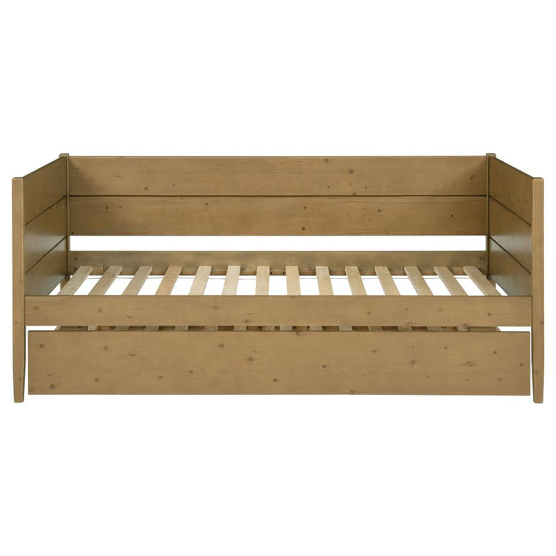 Calinda Wood Twin Daybed With Trundle Natural-zoom-
